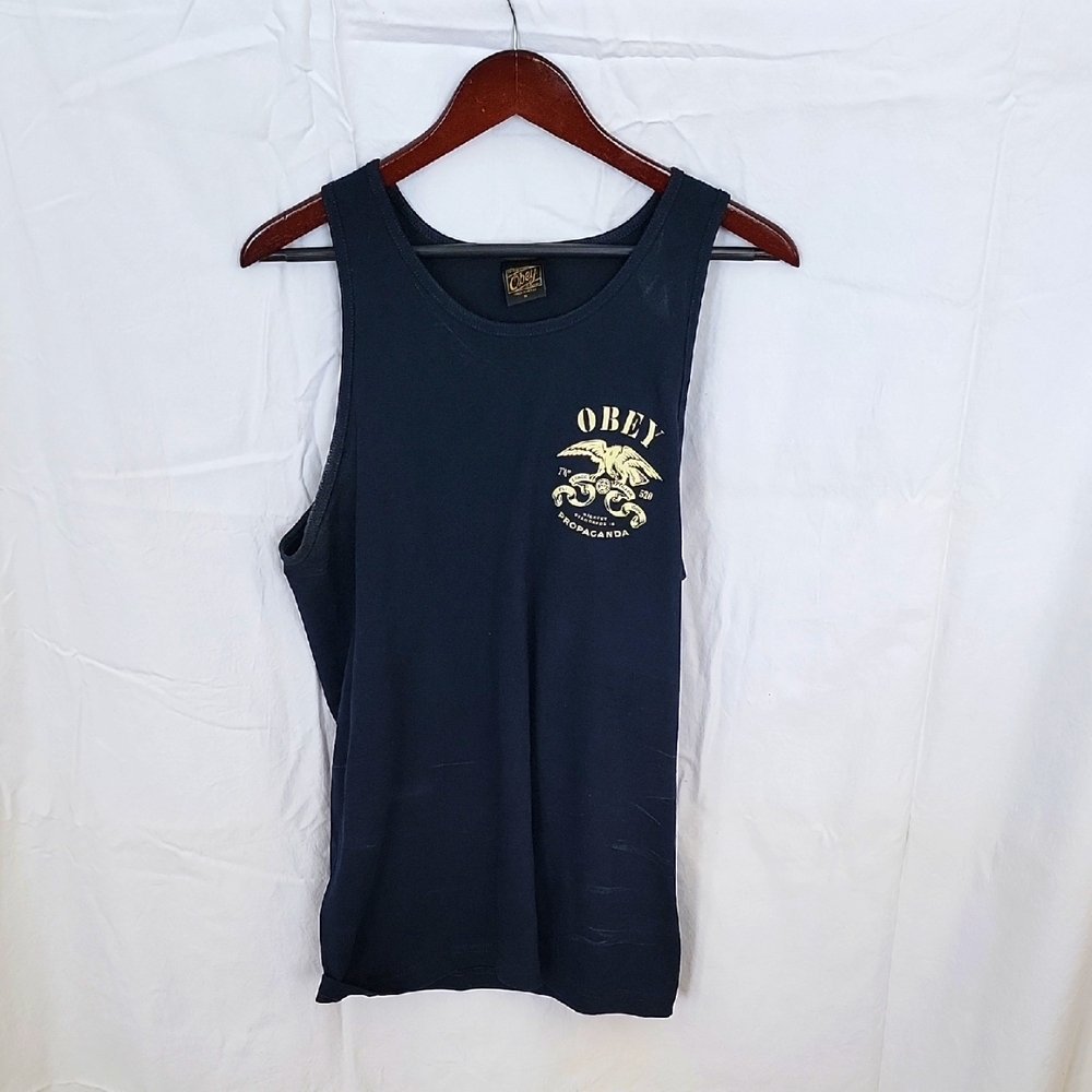 Obey Men's Black Tank Top